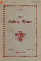 College Times, May 1925