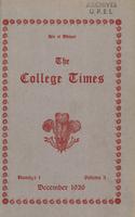 College Times, December 1926