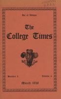 College Times, March 1928