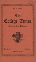 College Times, May 1928