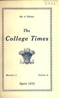 College Times, April 1932