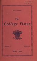 College Times, May 1932