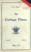 College Times, May 1933