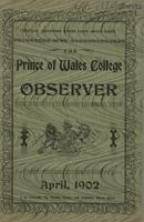 Prince of Wales College Observer, April 1902