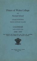 PWC Calendar 1956-1957