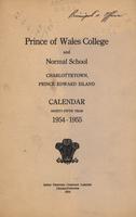PWC Calendar 1954-1955