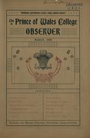 Prince of Wales College Observer, March 1900 