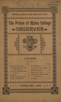 Prince of Wales College Observer, February 1901 