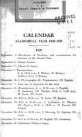 PWC Calendar 1928-1929