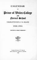 PWC Calendar 1930-1931