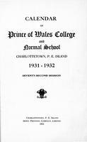 PWC Calendar 1931-1932